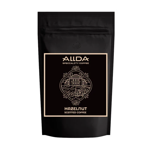 ALLDA Speciality Coffee Hazelnut кафе на зърна, 500 гр