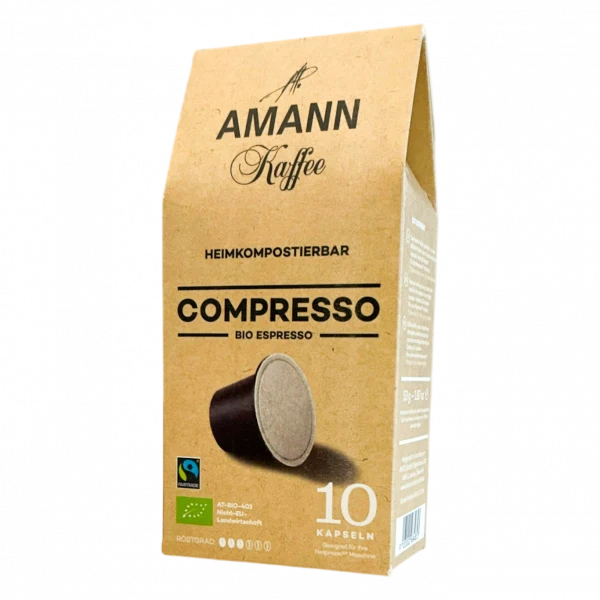 Amann Kaffee Compresso Bio кафе капсули съвместими с Nespresso кафемашини