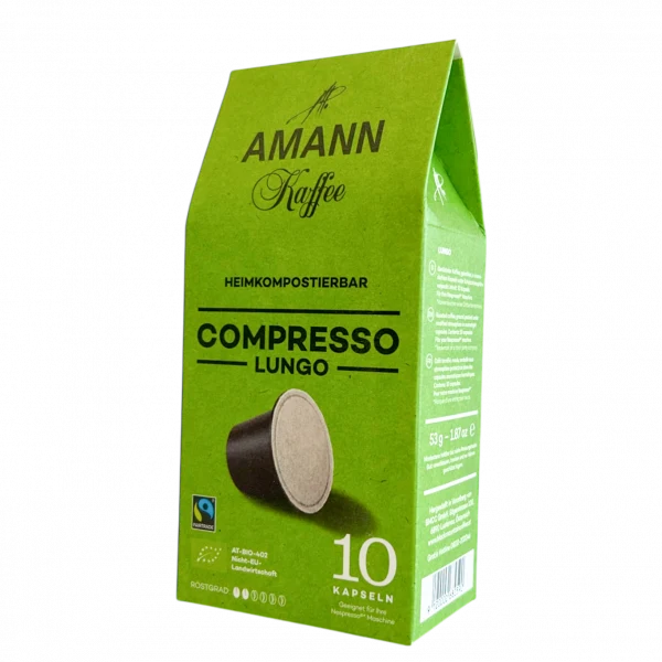 Amann Kaffee Compresso Lungo кафе капсули съвместими с Nespresso кафемашини
