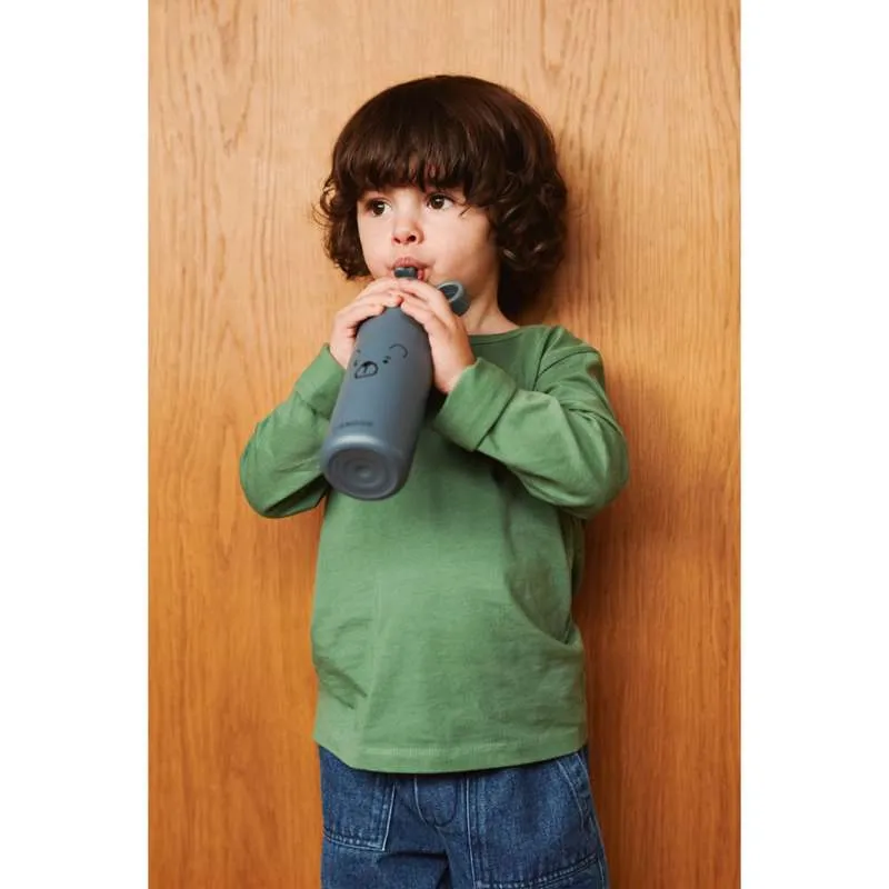 Liewood Falk Drikkeflaske - Rustfrit Stål - 350ml - Mr. Bear/Whale Сапфир