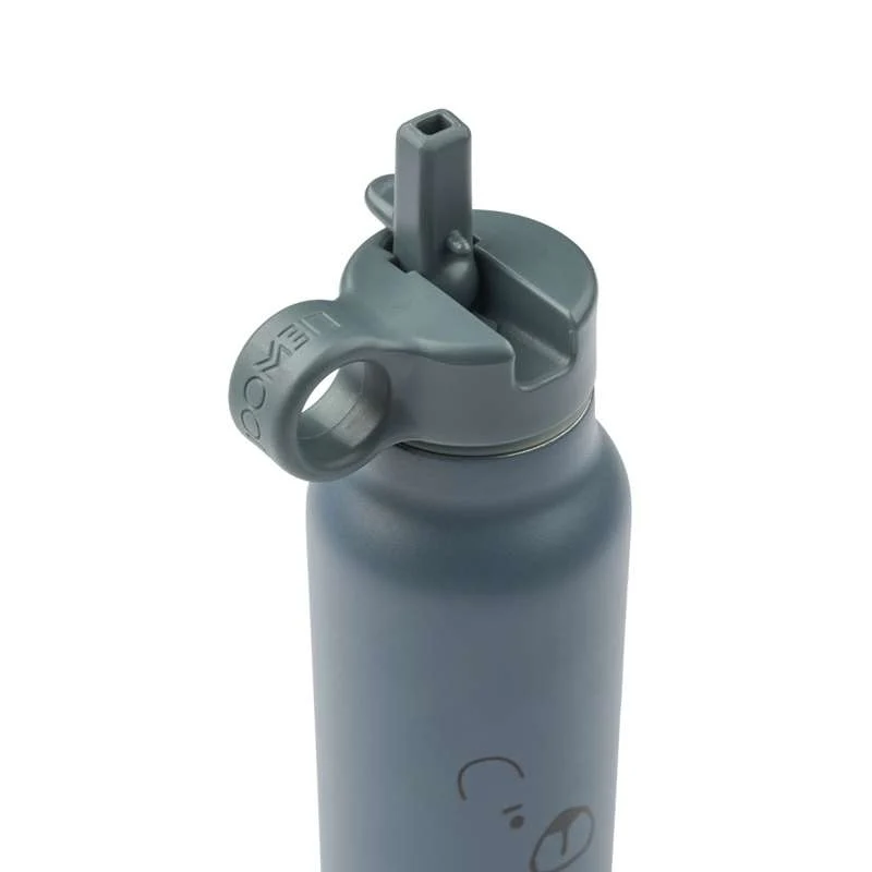 Liewood Falk Drikkeflaske - Rustfrit Stål - 350ml - Mr. Bear/Whale Сапфир