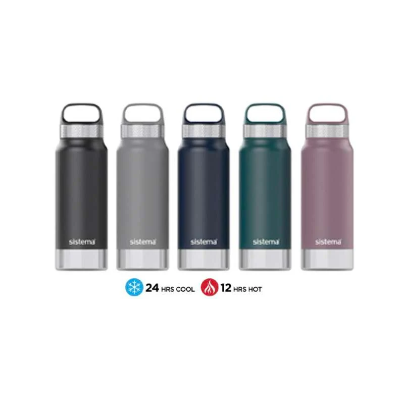 Thermos Flask System - Stainless Втвърден - 650ml - Black