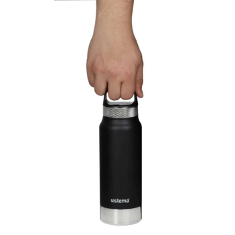 Thermos Flask System - Stainless Втвърден - 650ml - Black