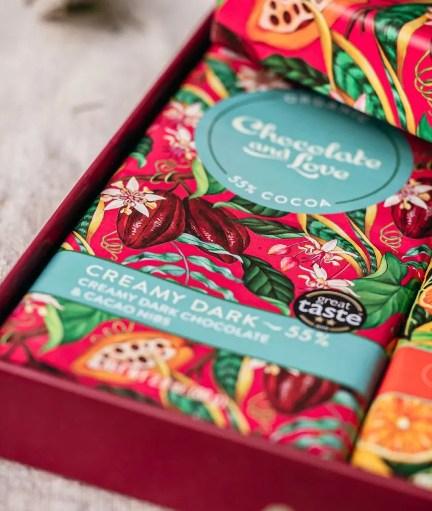 Creamy Dark органичен шоколад, 80гр, 55% какао от Chocolate and Love
