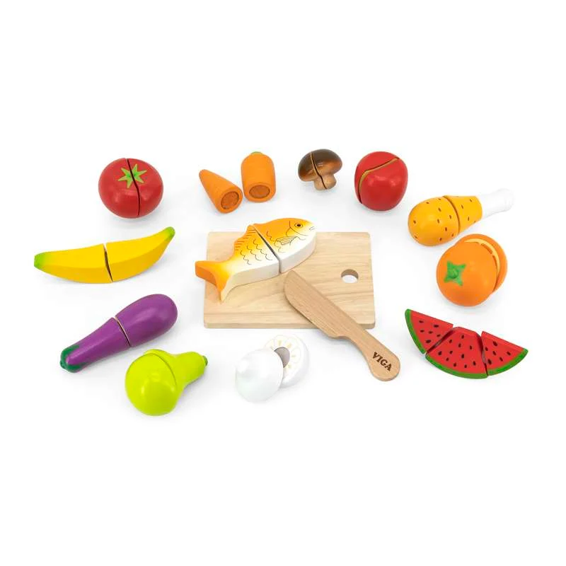 Kid'oh Play Food - Cutting board and Food Baking