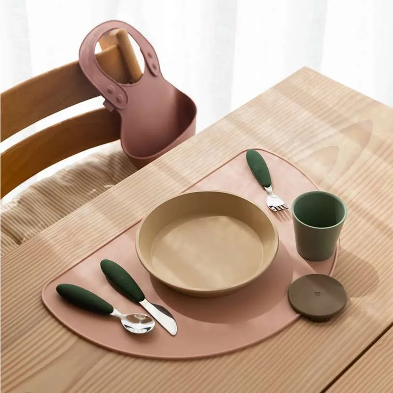 BIBS Dinner Bestiksæt m. 3 Dele - Hunter Green