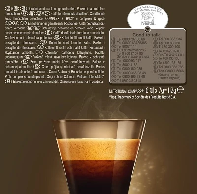NESCAFE Dolce Gusto Espresso Intenso Decaffeinato капсули 16бр.