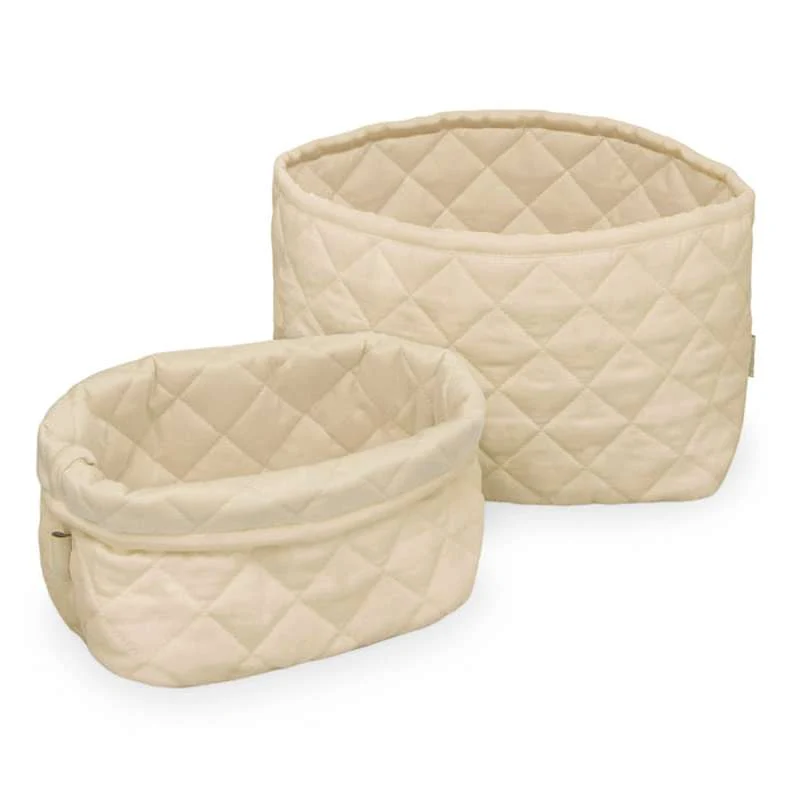 Cam Cam Copenhagen Quilted Storage Baskets - 2 pcs. - OCS - Praline