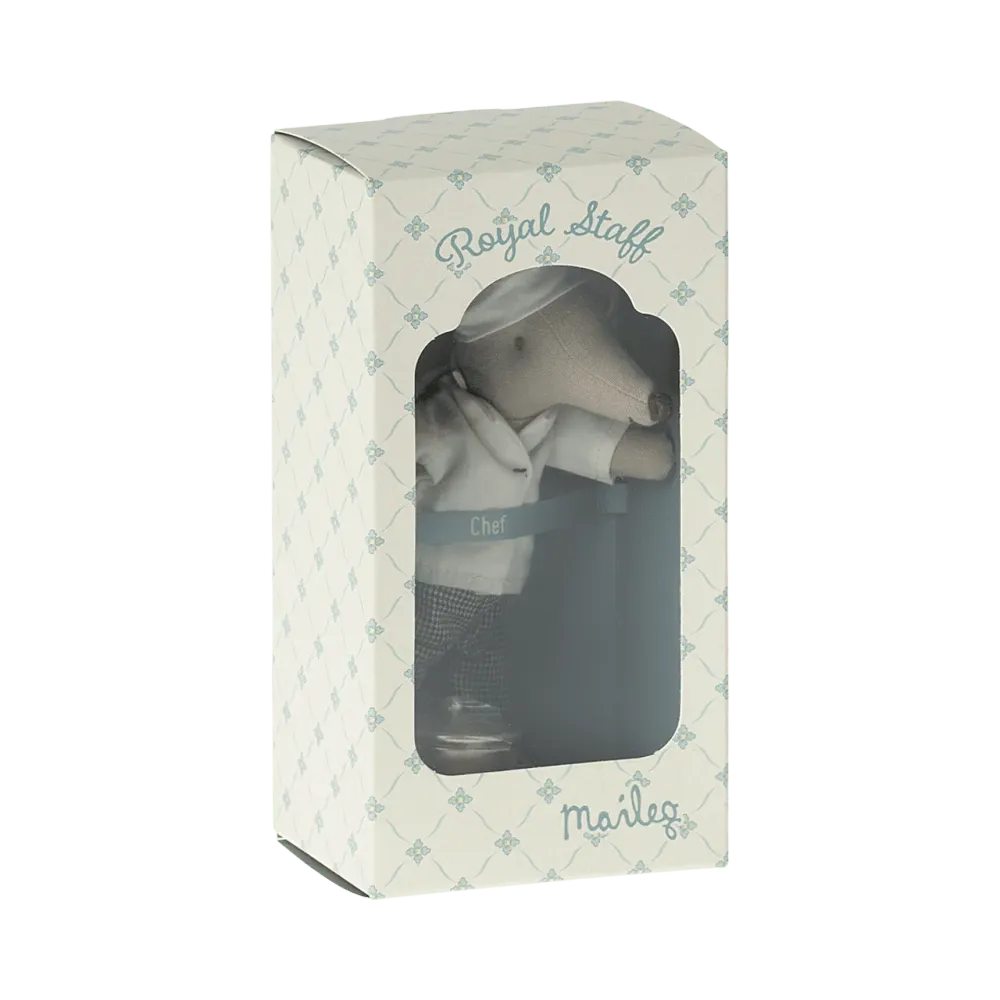 Maileg Chef mouse w. soup pot and spoon