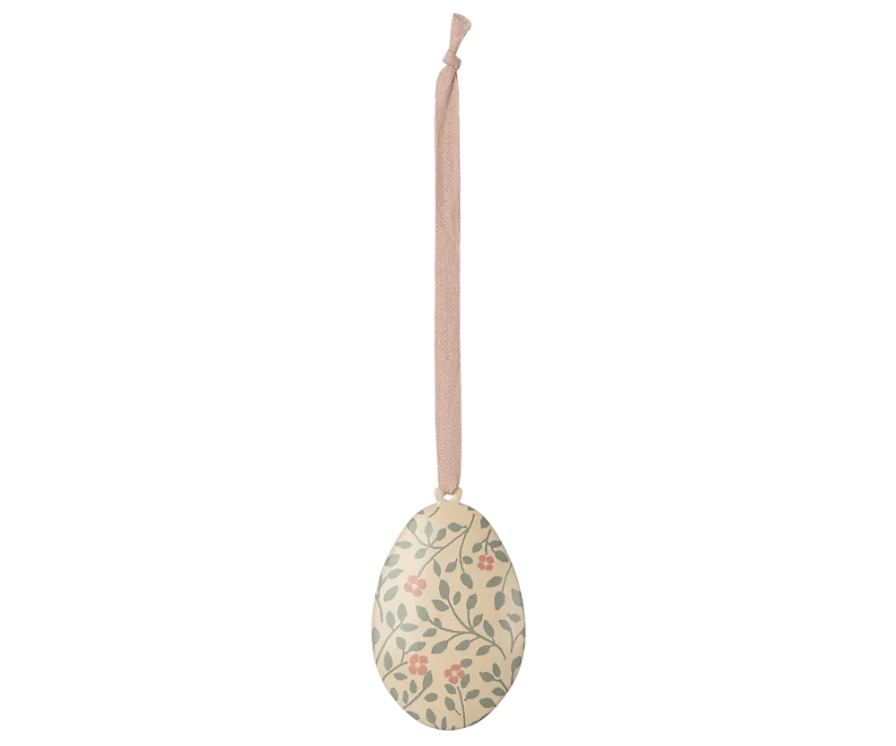 Maileg Метален орнамент Easter egg, Branches - Olive