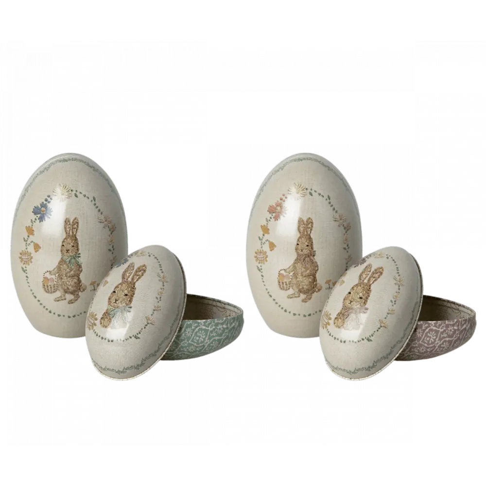 Maileg Easter egg set, Metal - Green