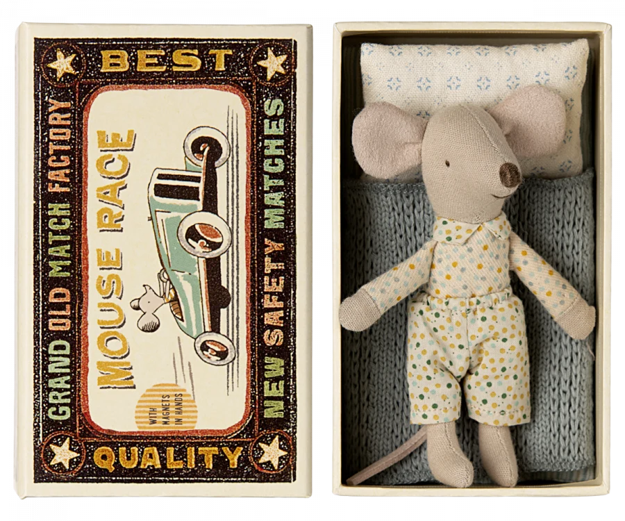 Maileg Little brother mouse matchbox