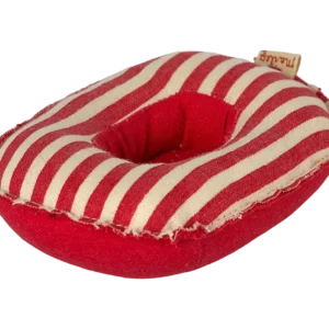 Maileg, Rubber boat, Small mouse - Red stripe