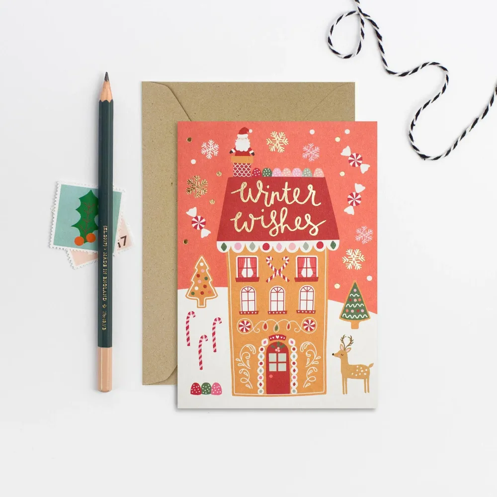 Mifkins Коледна картичка Gingerbread House