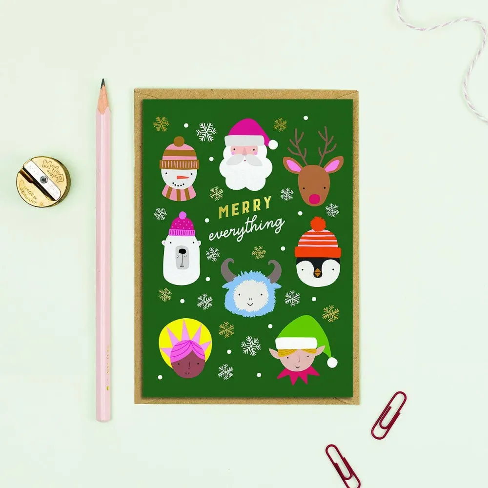 Mifkins Коледна картичка Merry Everything