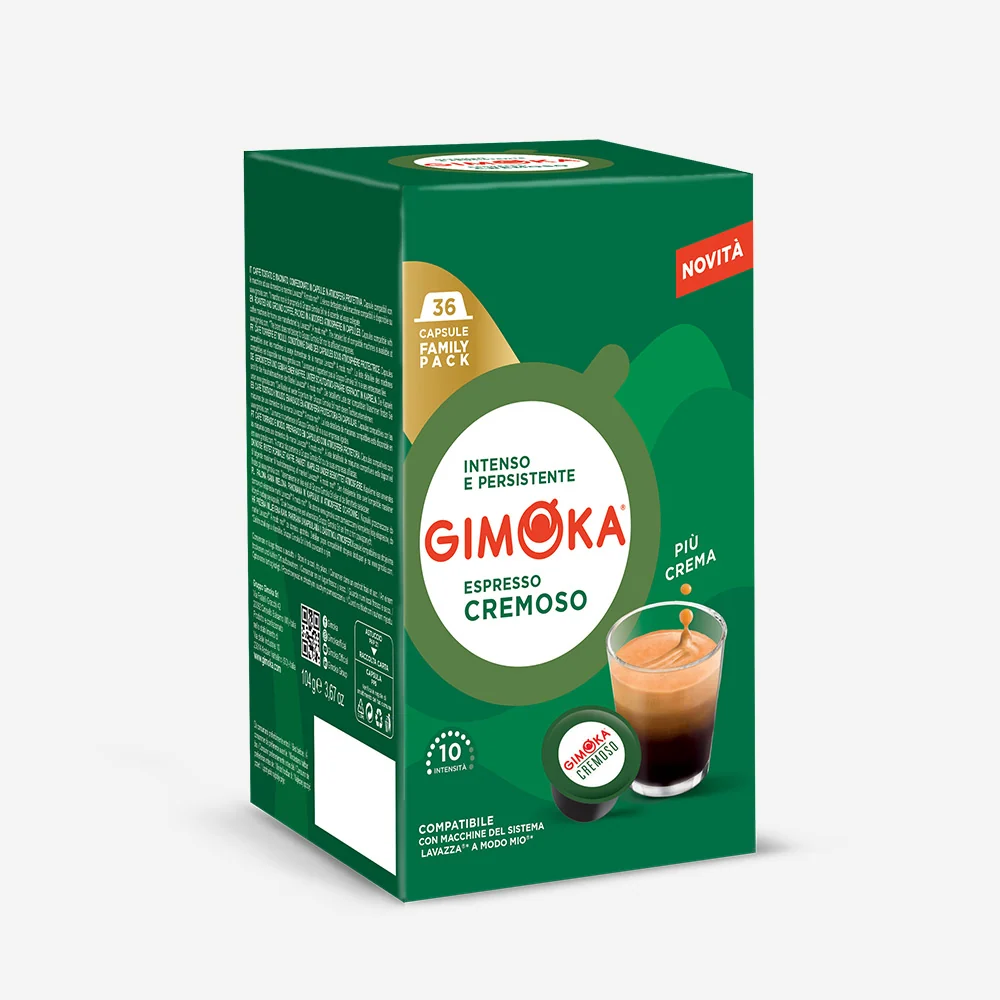 Gimoka Cremoso кафе капсули съвместими с MODO MIO, 36 бр