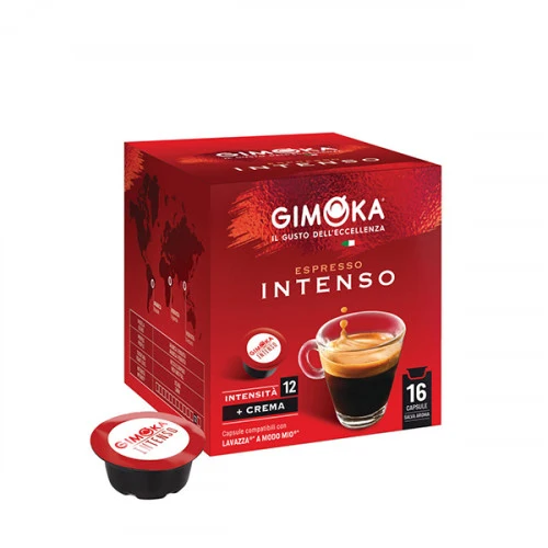 Gimoka Intenso кафе капсули съвместими с MODO MIO, 16 бр