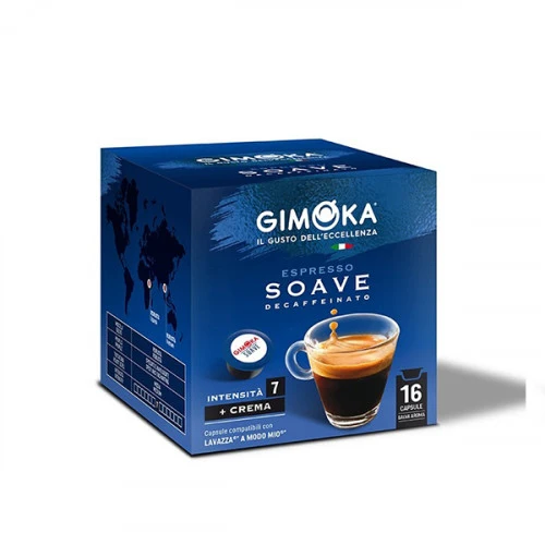 Gimoka Soave Decaffeinato кафе капсули съвместими с MODO MIO, 16 бр