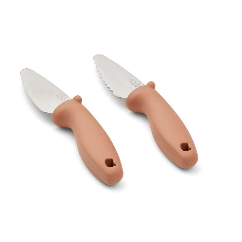 Правоъгълен Liewood Perry Children's Knives - 2 pcs. - Tuscany Rose