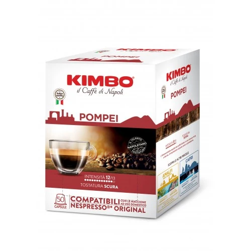 Kimbo Pompei съвместими кафе капсули за Nespresso кафемашини, 50 бр