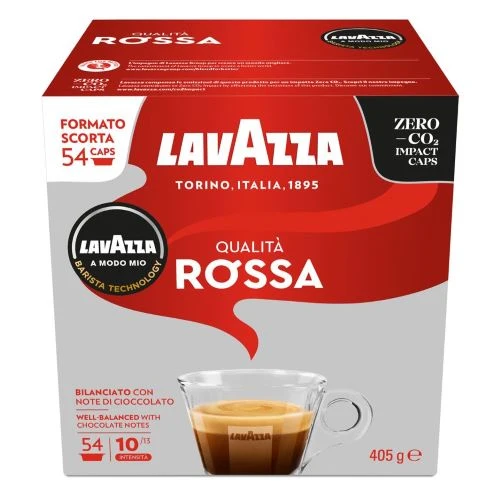 Lavazza Qualità Rossa кафе капсули съвместими с MODO MIO, 54 бр.