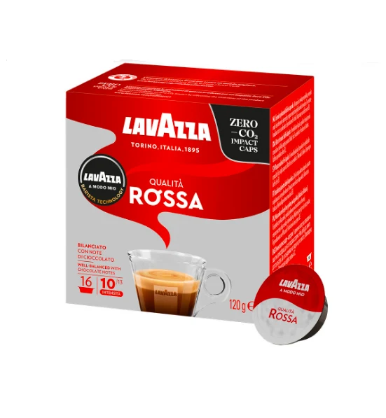 Lavazza Qualità Rossa кафе капсули съвместими с MODO MIO, 16 бр.