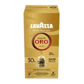 Lavazza QUALITA ORO кафе капсули съвместими с Nespresso кафемашини, 30 бр