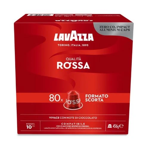 Lavazza Qualita Rossa кафе капсули съвместими с Nespresso кафемашини, 80 бр