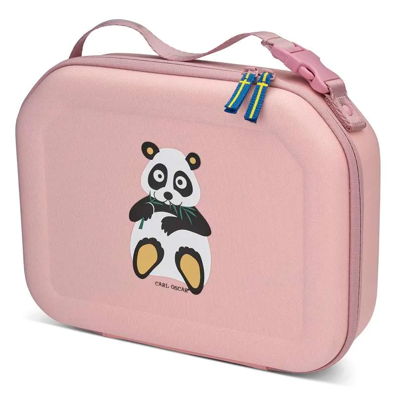 Carl Oscar Pack n' Snack Cooler Bag - Panda - Pink