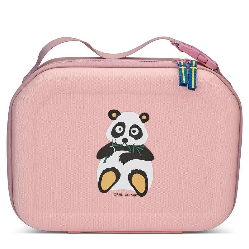 Carl Oscar Pack n' Snack Cooler Bag - Panda - Pink