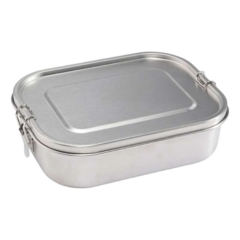 HAPS Nordic Steel Lunch Box Compartment - Large - Хромиран