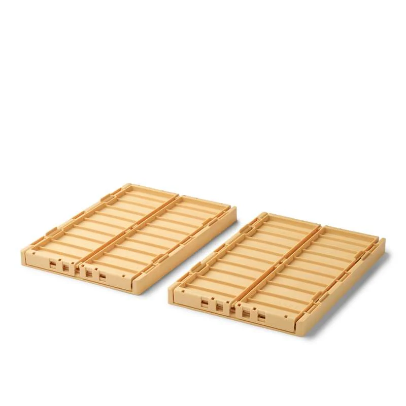 Liewood Weston Opbevaringsboks - 2-pak - Medium - Lemon Yellow