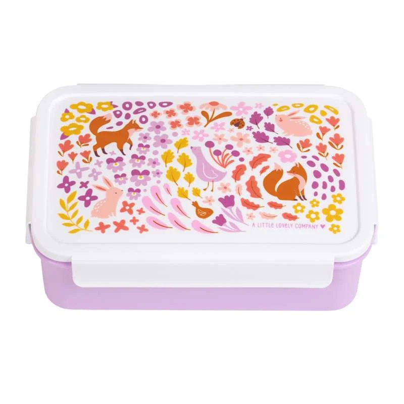 Little Lovely Company Разделена кутия за обяд Bento - Цветна градина