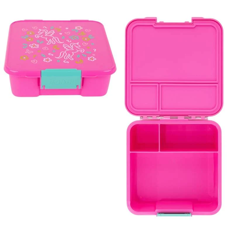MontiiCo Bento 3 Lunch Box - Unicorn Magic