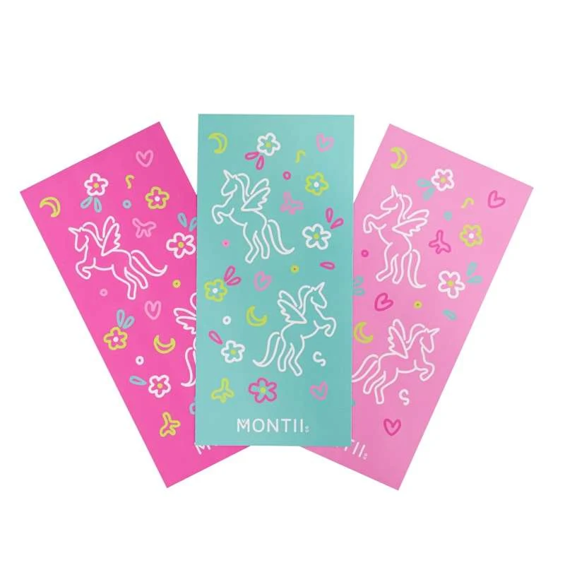 MontiiCo Водоустойчив Stickers Lunch Boxes and Water Bottles - Unicorn Magic