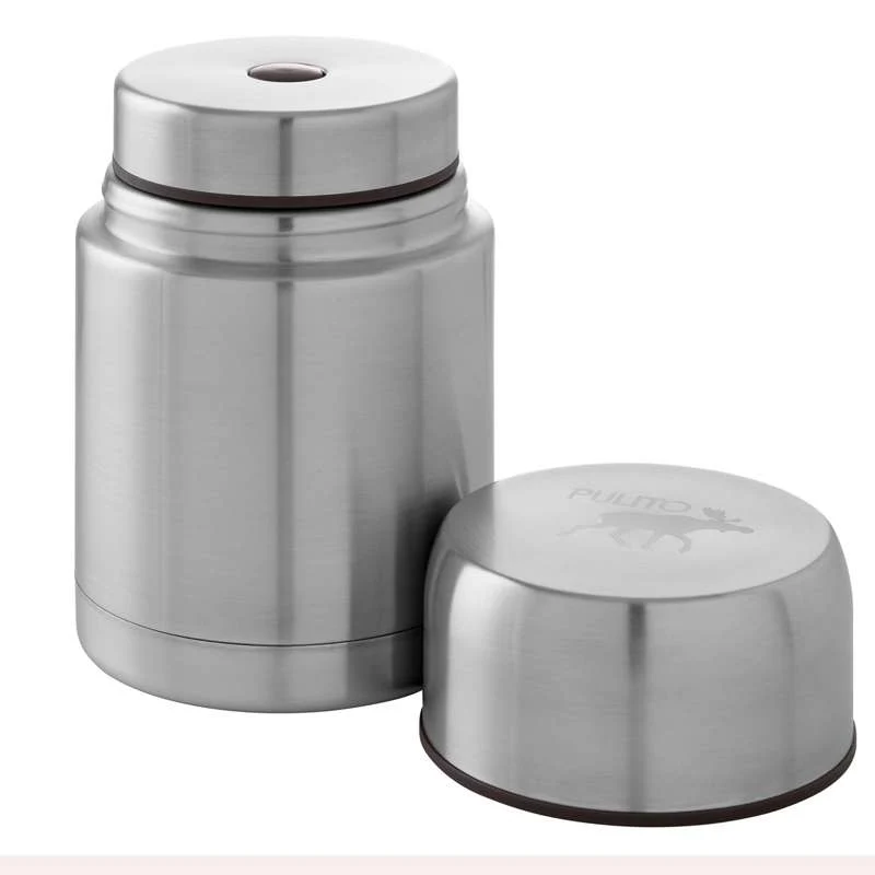 Pulito PureFoodContainer Thermo Lunchbox - Stainless Metal - Large