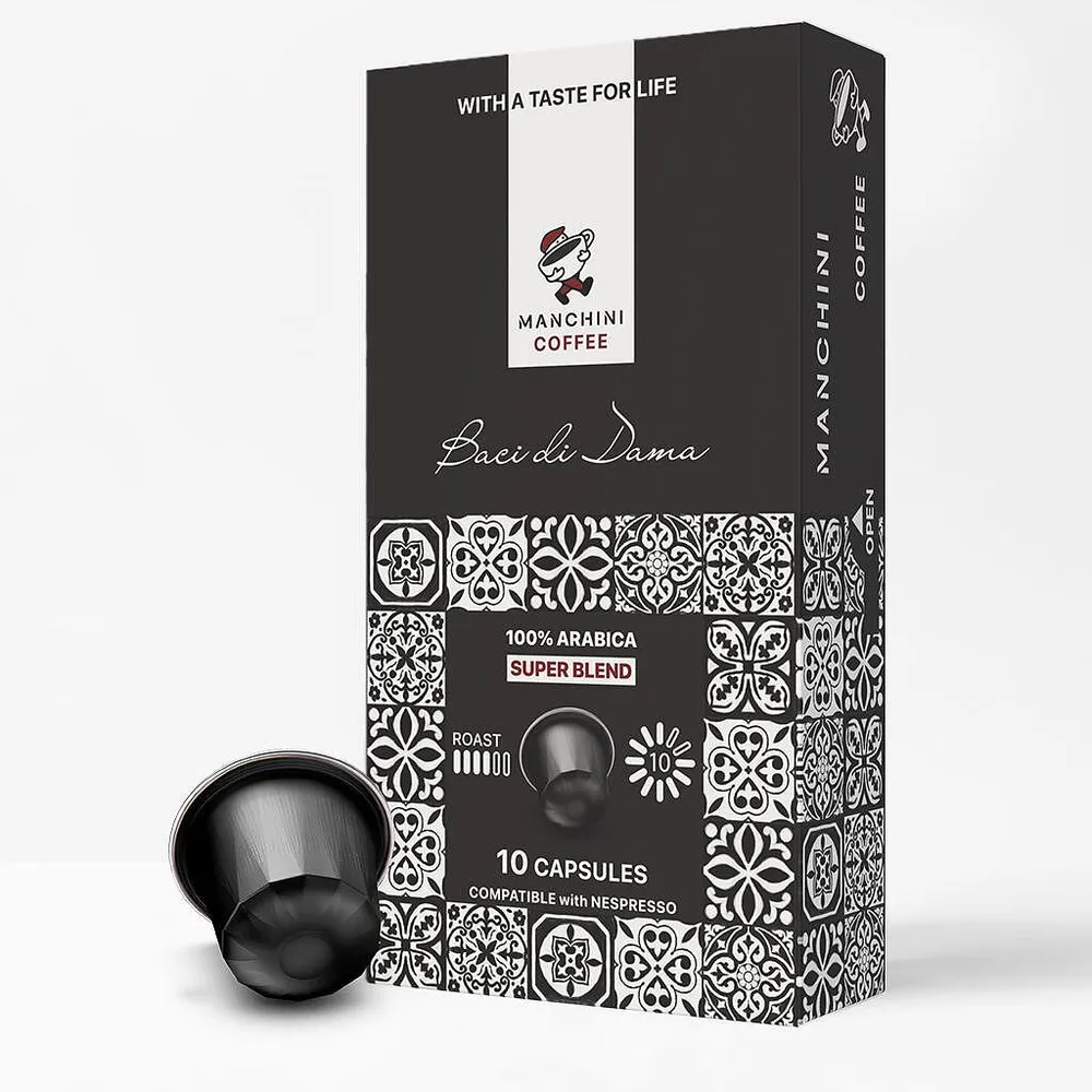 Manchini Coffee BACI DI DAMA капсули съвместими с Nespresso 10бр.