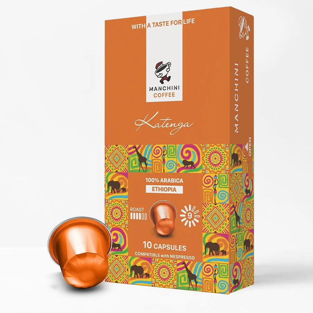 Manchini Coffee KATENGA капсули съвместими с Nespresso 10бр.
