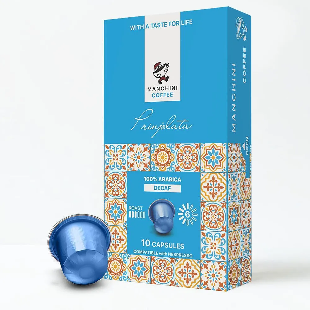 Manchini Coffee PRINJOLATA DECAF капсули съвместими с Nespresso 10бр.