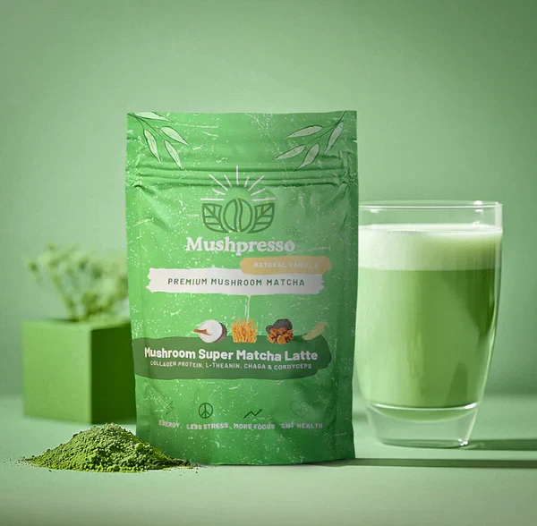 Mushpresso Super Matcha Collagen, 60 гр