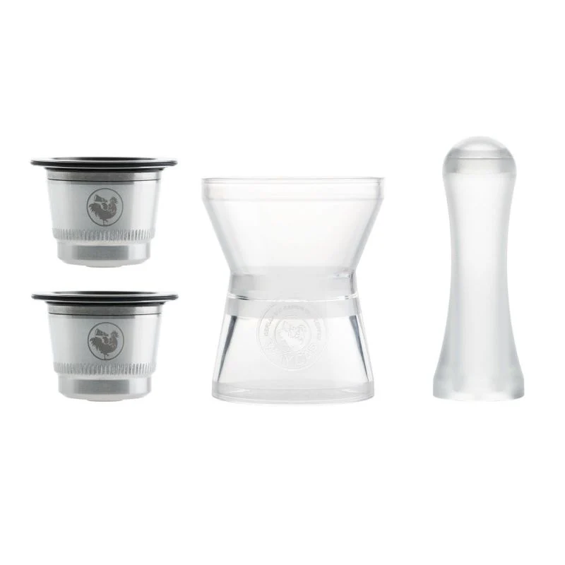 WayCap капсули за многократна употреба от неръждаема стомана за Nespresso кафемашини, 2 бр