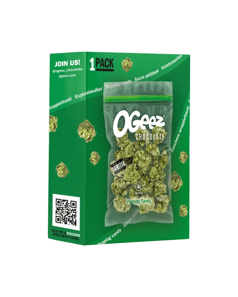 Ogeez пукащи бонбони бял шоколад с матча