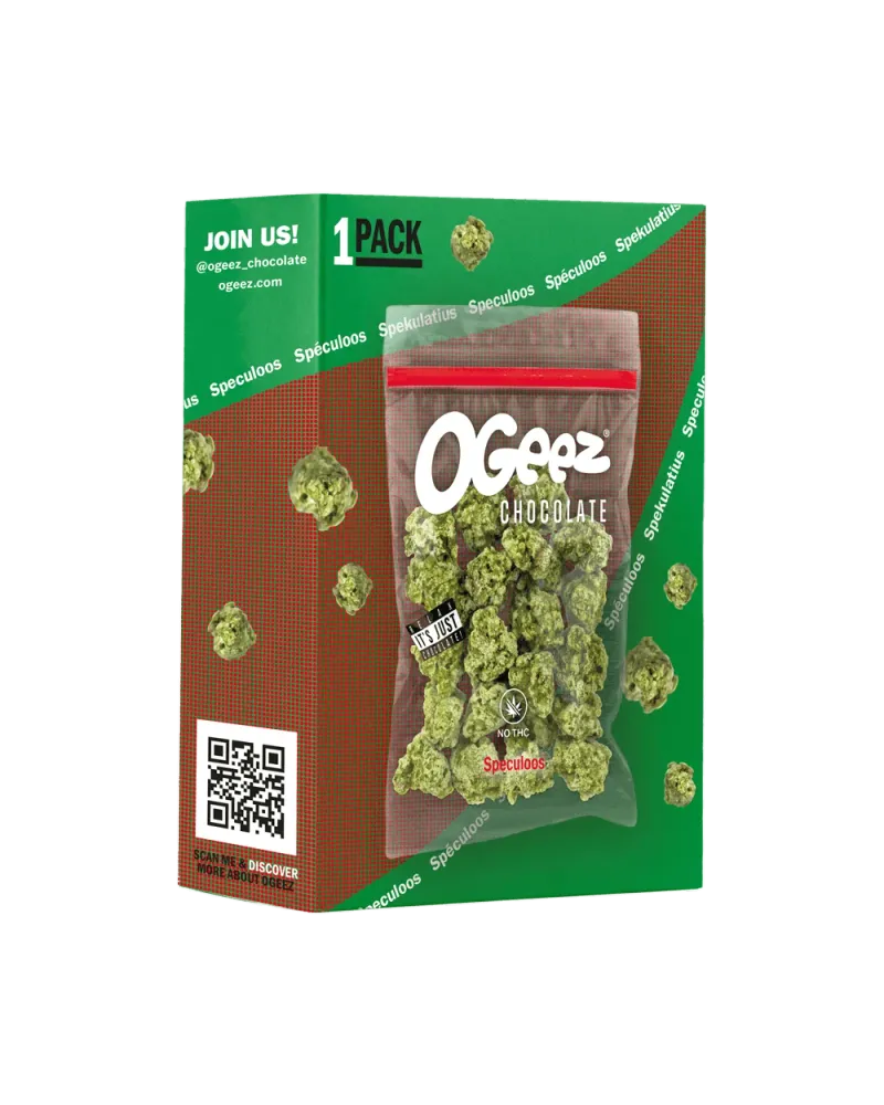 Ogeez бял шоколад с матча и бисквитка Speculoos