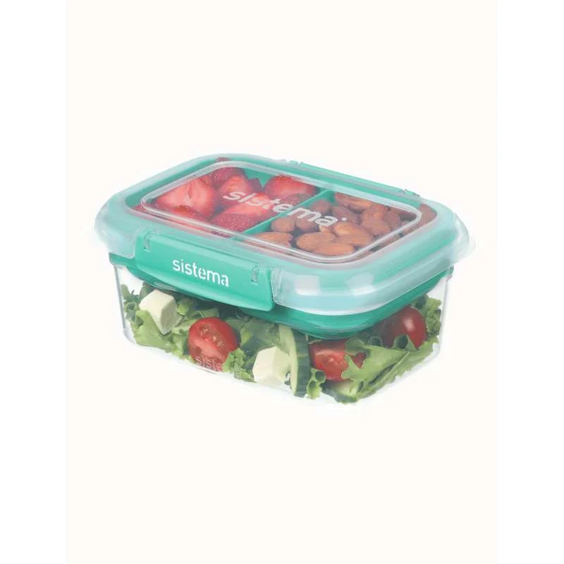 Sistema Rectangle Stax To Go - 1L - Minty Teal