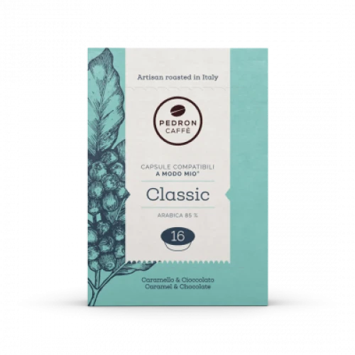 Pedron Caffe Classic кафе капсули съвместими с MODO MIO, 16 бр