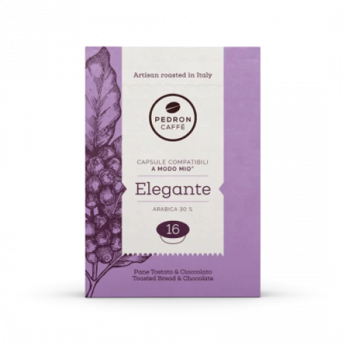 Pedron Caffe Elegante кафе капсули съвместими с MODO MIO, 16 бр