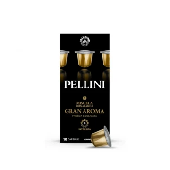Pellini Gran Aroma кафе капсули съвместими с Nespresso кафемашини, 10 бр