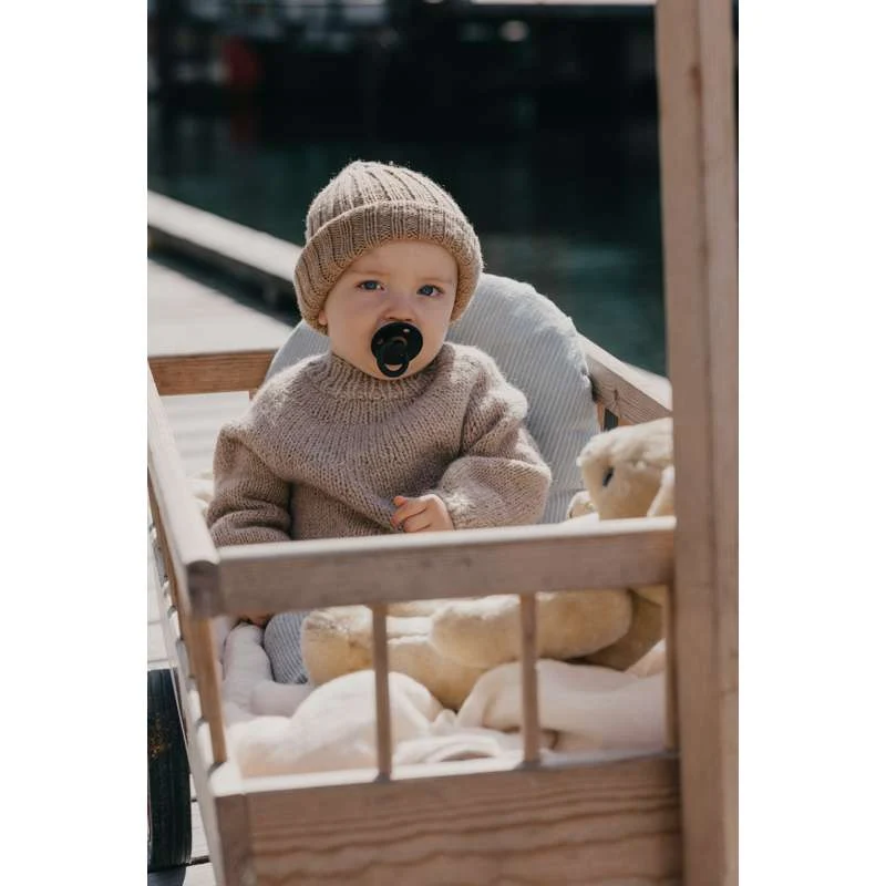 Bibs Round Colour Pacifier - Sample pack - 5 pcs. - sz. 1 - 50 Shades Coffee