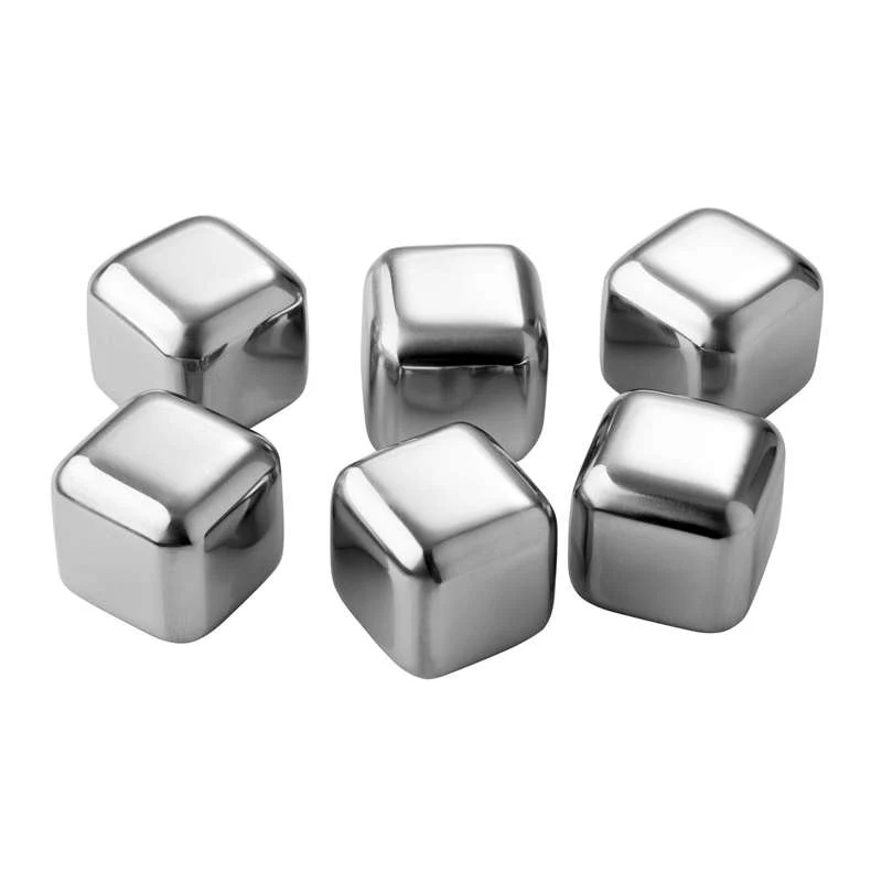 Pulito SteelCoolingCubes - Mini Cooling/Freezing Elements/Ice Cubes - Stainless Сплав - 6 pcs.
