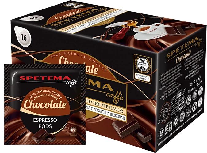 Spetema Cioccolato дози кафе с вкус на шоколад, 18 бр